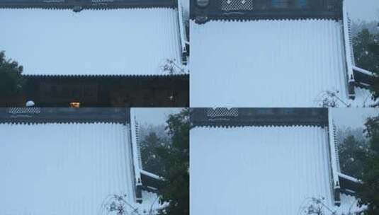 杭州西湖景区净慈寺雪景高清在线视频素材下载