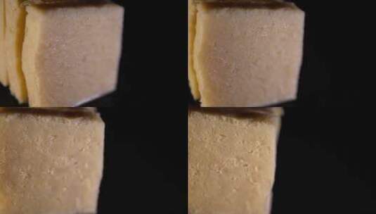火锅食材冻豆腐高清在线视频素材下载