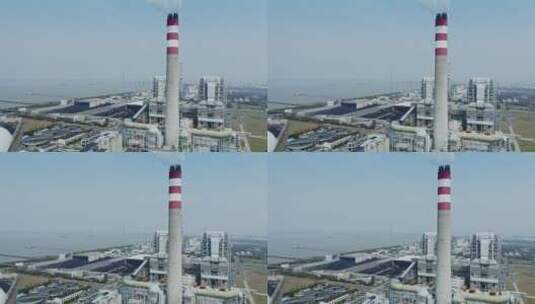 江苏常熟发电厂与煤矿工业园区高清在线视频素材下载