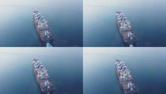 深圳盐田港码头航拍高清在线视频素材下载