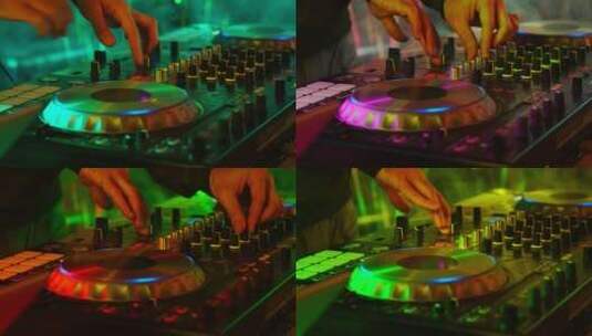 DJ在派对上打碟高清在线视频素材下载