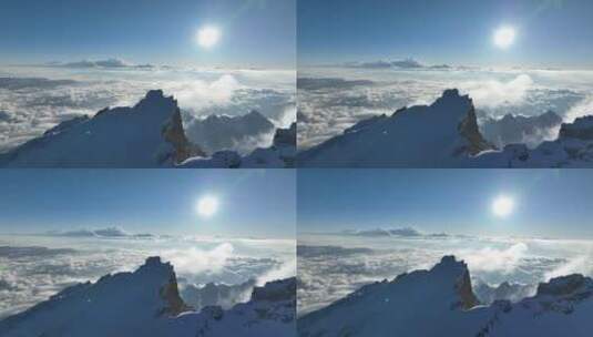 哈巴雪山：登山热门线路人生的第一座雪山高清在线视频素材下载