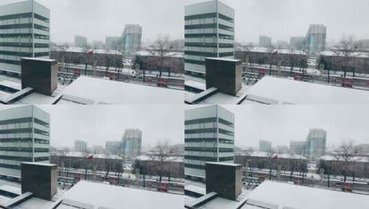 医院窗外大雪1高清在线视频素材下载
