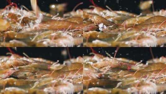 鲜活基围虾跳跃视频素材高清在线视频素材下载
