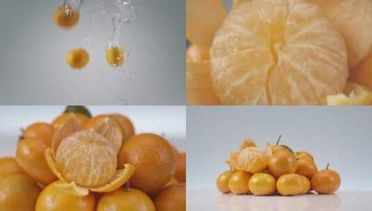 砂糖橘/橘子高清在线视频素材下载