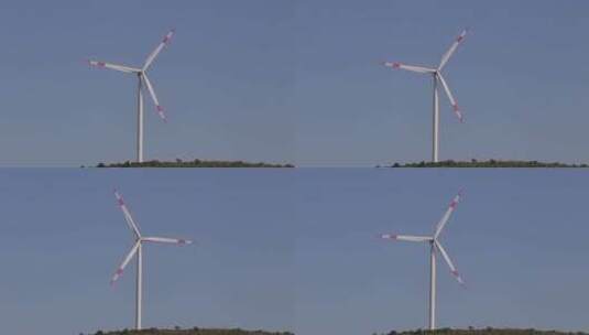 风力发电设施特写高清在线视频素材下载