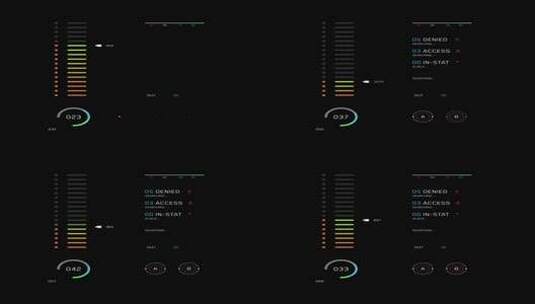4K高科技交互性仪表组合界面 (3)高清在线视频素材下载