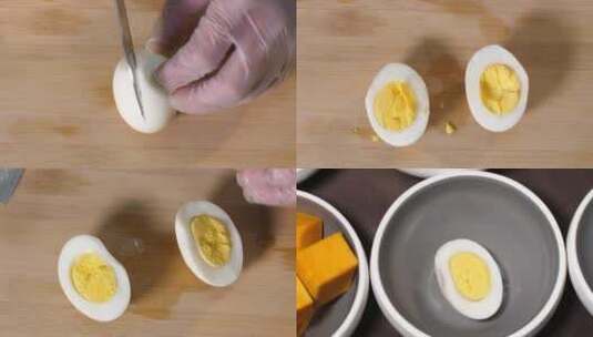 轻食制作鸡蛋素材高清在线视频素材下载