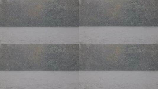 杭州西湖雪景苏堤高清在线视频素材下载