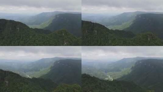 航拍湖北神农架天燕景区4A景区高清在线视频素材下载