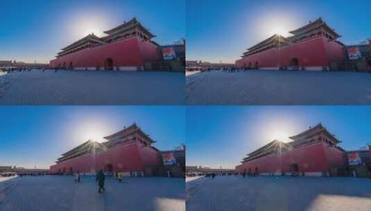 故宫博物院建筑延时摄影高清在线视频素材下载