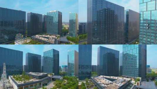 国际化大都市 航拍杭州 五A级写字楼 甲级高清在线视频素材下载