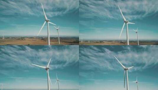 风力发电4K高清在线视频素材下载