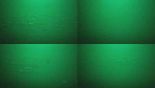 水滴落 涟漪 绿色 意境 高清在线视频素材下载