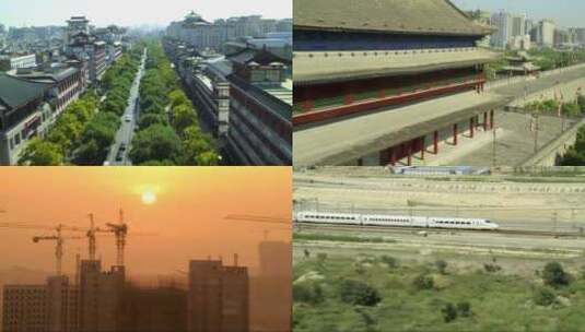 西安城市风景宣传片视频素材高清在线视频素材下载