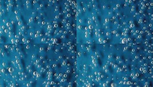 水或其他液体中的气泡特写高清在线视频素材下载