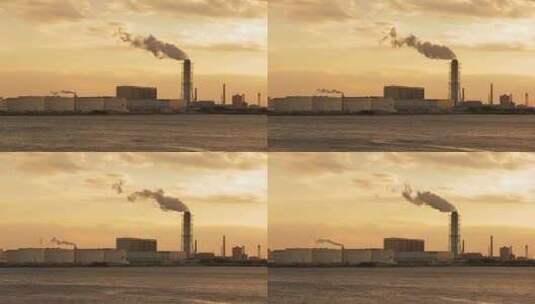川崎的工厂和工业、工业污染高清在线视频素材下载