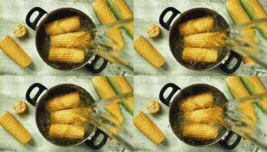 煮玉米煮玉米高清在线视频素材下载