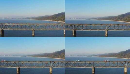 杭州钱塘江大桥风光高清在线视频素材下载