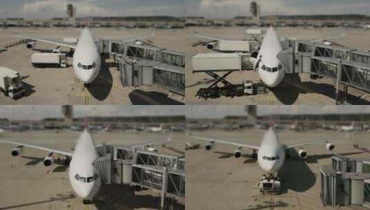 飞机航班机场起飞降落高清在线视频素材下载