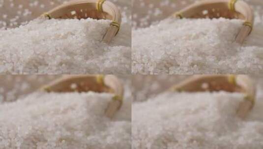 大米 水稻 白米高清在线视频素材下载