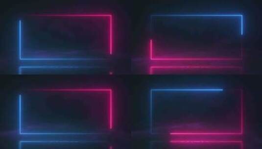 赛博朋克 蓝紫 线条光线  抽象背景高清在线视频素材下载