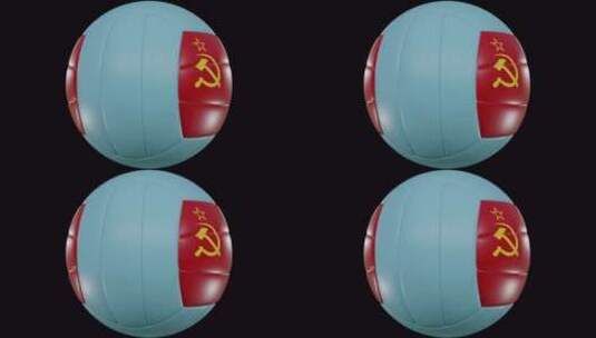 排球旋转苏联|超高清|60fps高清在线视频素材下载