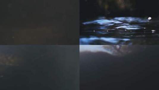 水面阳光水下浑浊特写镜头高清在线视频素材下载