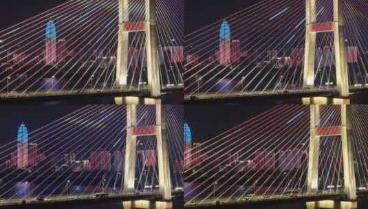 武汉长江二桥航拍视频原始素材高清在线视频素材下载