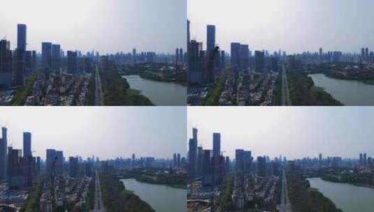 深圳南山风光白石路交通建筑高楼高清在线视频素材下载
