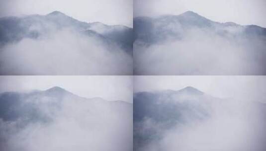 高山隐逸云雾间，禅心悠然情自远高清在线视频素材下载