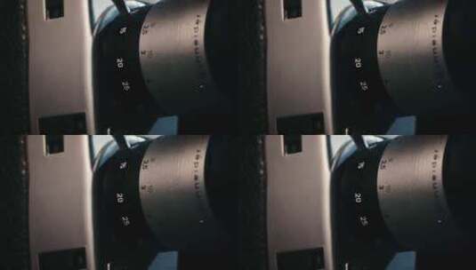 旧家用电影相机镜头高清在线视频素材下载