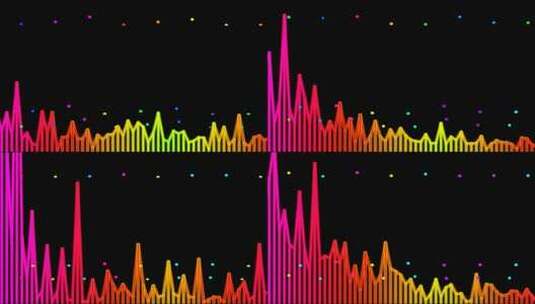 彩色音频节奏跳动背景高清在线视频素材下载