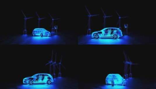 未来科技蓝光汽车扫描高清在线视频素材下载