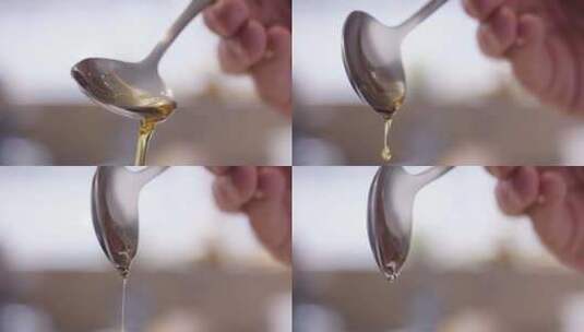 倒食用油 橄榄油高清在线视频素材下载