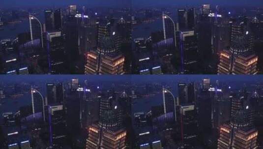 东方明珠黄浦江上海夜景高清在线视频素材下载