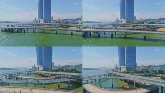 【原创4K】厦门演武大桥观景平台高清在线视频素材下载