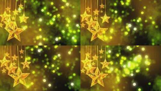 圣诞星星光斑闪烁2高清在线视频素材下载