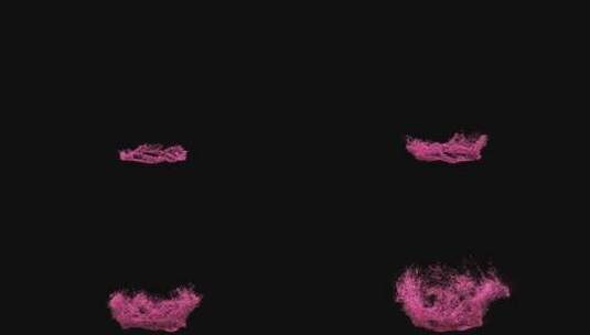 粉色螺旋粒子升起高清在线视频素材下载