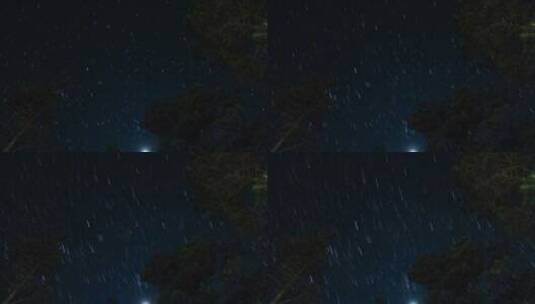 夜空中的流星延时拍摄高清在线视频素材下载