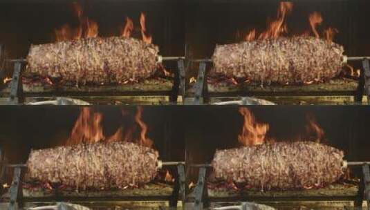 多纳烤肉串高清在线视频素材下载