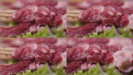 烤串烧烤生羊肉串 (8)高清在线视频素材下载
