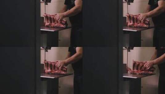 切割肉工作高清在线视频素材下载