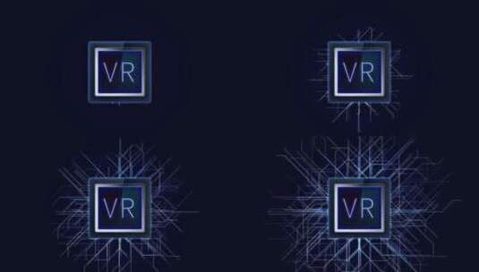 VRV芯片科技感三维概念场景高清在线视频素材下载