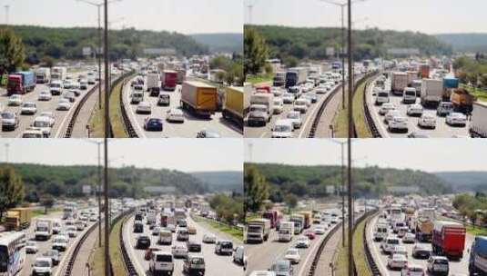 小人国高速公路堵塞高清在线视频素材下载