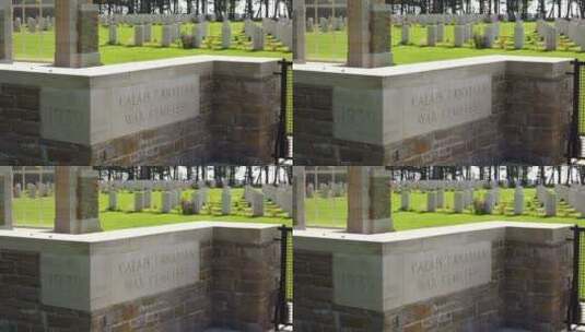 第二次世界大战公墓纪念碑高清在线视频素材下载