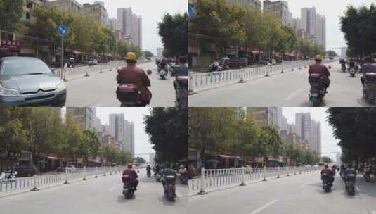 广西玉林市区街景10高清在线视频素材下载