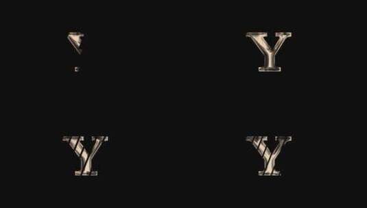 Y字母logo动画排版设计高清在线视频素材下载