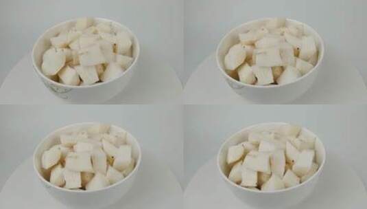 中草药食品铁棍山药4k食材旋转展示高清在线视频素材下载