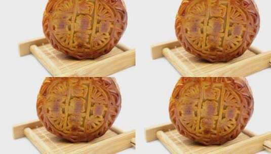 中秋节月饼美食4k视频平移镜头高清在线视频素材下载